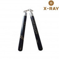 Nunchaku legno nero draghi cinesi x-ray (xr-253)