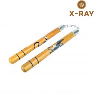 Nunchaku wood eagle & cobra x-ray (xr-259c)