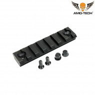 Slitta 7 Slots Rail Black Per Keymod Amo-tech® (amt-272-bk)