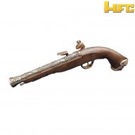 Gas pistol pirate flintlock 18th century gold hfc (hfc-211996)