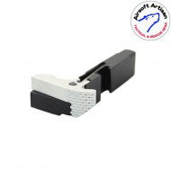 Ambi magazine catch silver cnc per glock marui/we/vfc series airsoft artisan (aa-glock-02-sv)