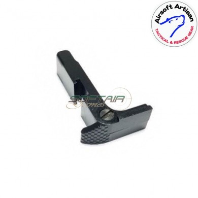 Ambi magazine catch black cnc per glock marui/we/vfc series airsoft artisan (aa-glock-02-bk)