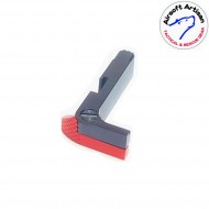 Ambi magazine catch red cnc per glock marui/we/vfc series airsoft artisan (aa-glock-02-rd)