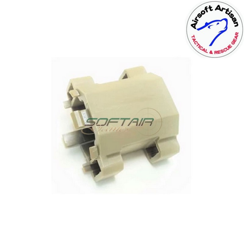 Estensione batteria dark earth per ares amoeba 013/014/015 airsoft artisan (aa-amoeba-05-de)