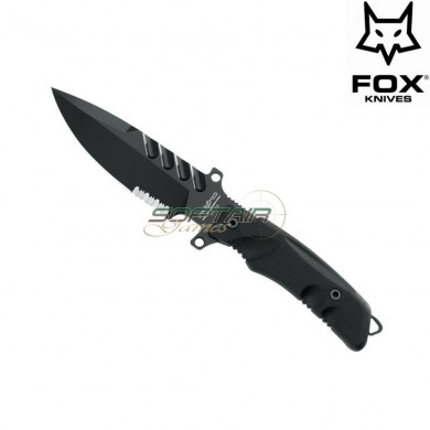 Survival fighting knife predator i t1 black fox knives (fx-t1b)