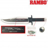 Survival knife silvester stallone signature limited edition firts blood part ii rambo (rmb-rb9295)
