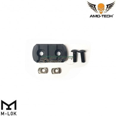 3 slots rail black for LC amo-tech® (amt-as-r073-3-bk)
