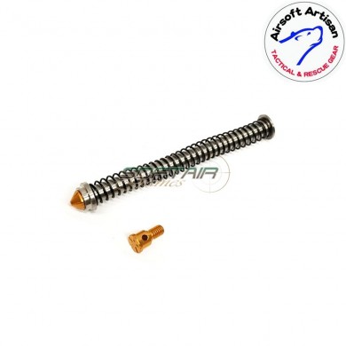 Gold spring guide for glock 17 airsoft artisan (aa-glock-06-gd)