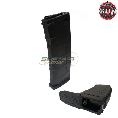 Flash hi-cap magazine real type style m4/m16 black 310bb gun five (gf-mg-017)