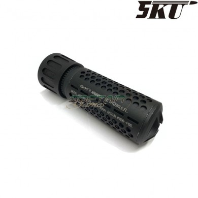 Silencer & flash hider kac qdc cqb 14mm ccw black 5ku (5ku-204-b)