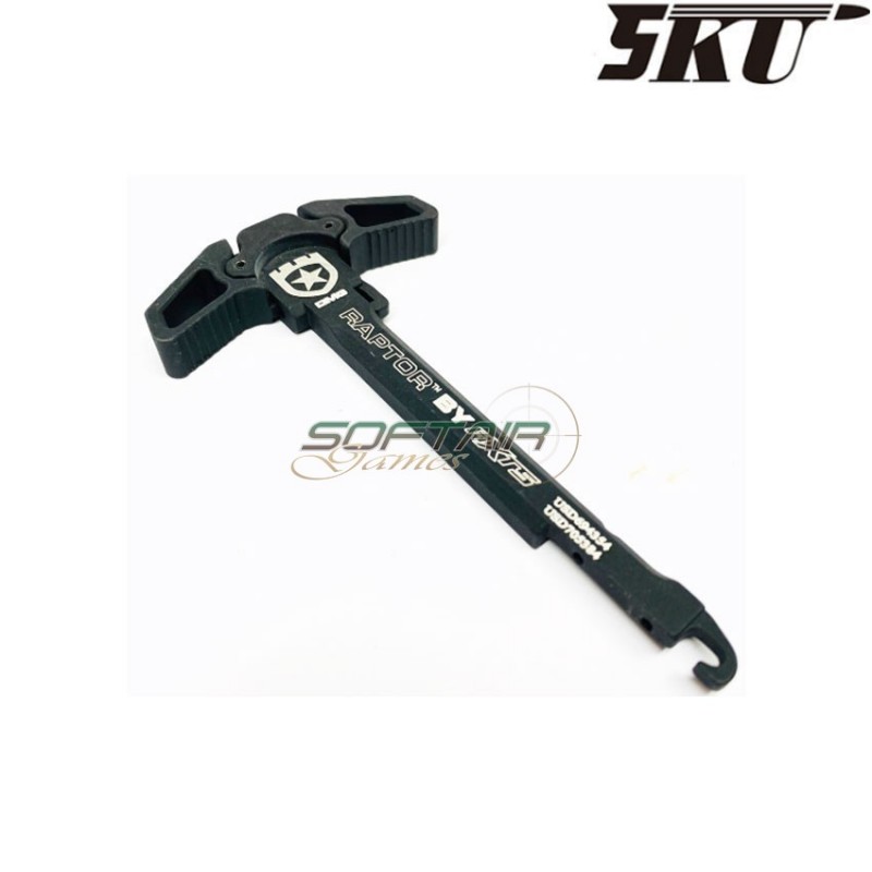 Ambidextrous charging handle black dmg raptor for m4 aeg 5ku (5ku-168-8)