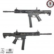 Fucile elettrico aeg sg16 raider l 2.0e 9mm black g&g (gg-sg16-rdl-9mm-bk)