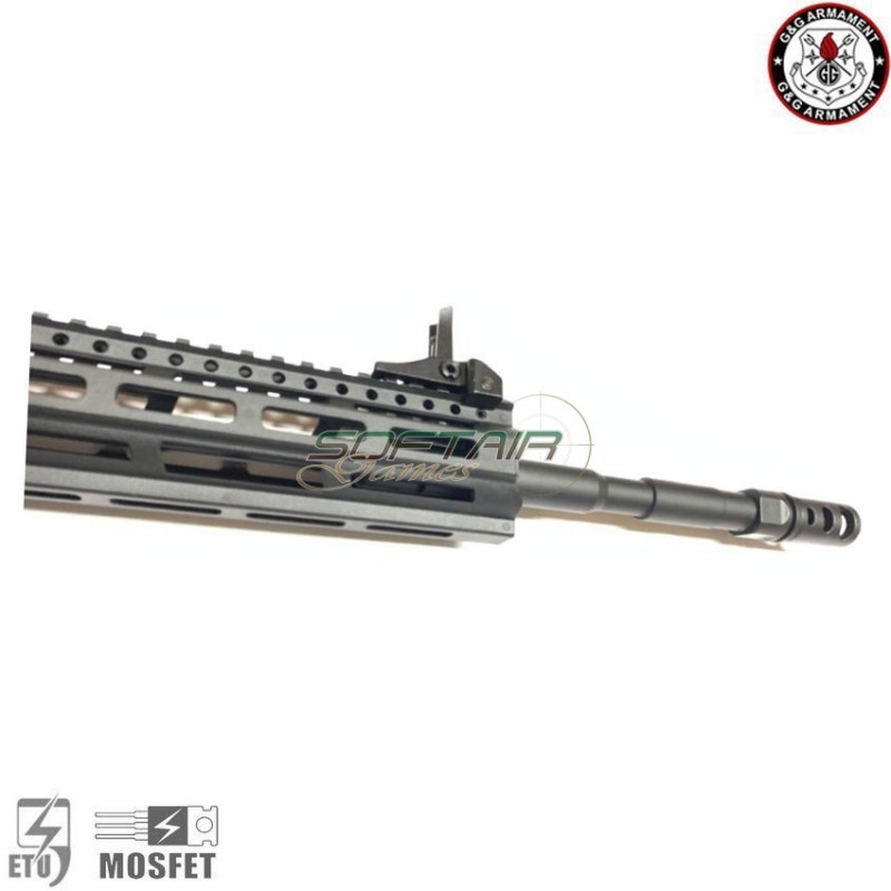 Fucile elettrico aeg sg16 raider l 2.0e 9mm black g&g (gg-sg16-rdl-9mm-bk)