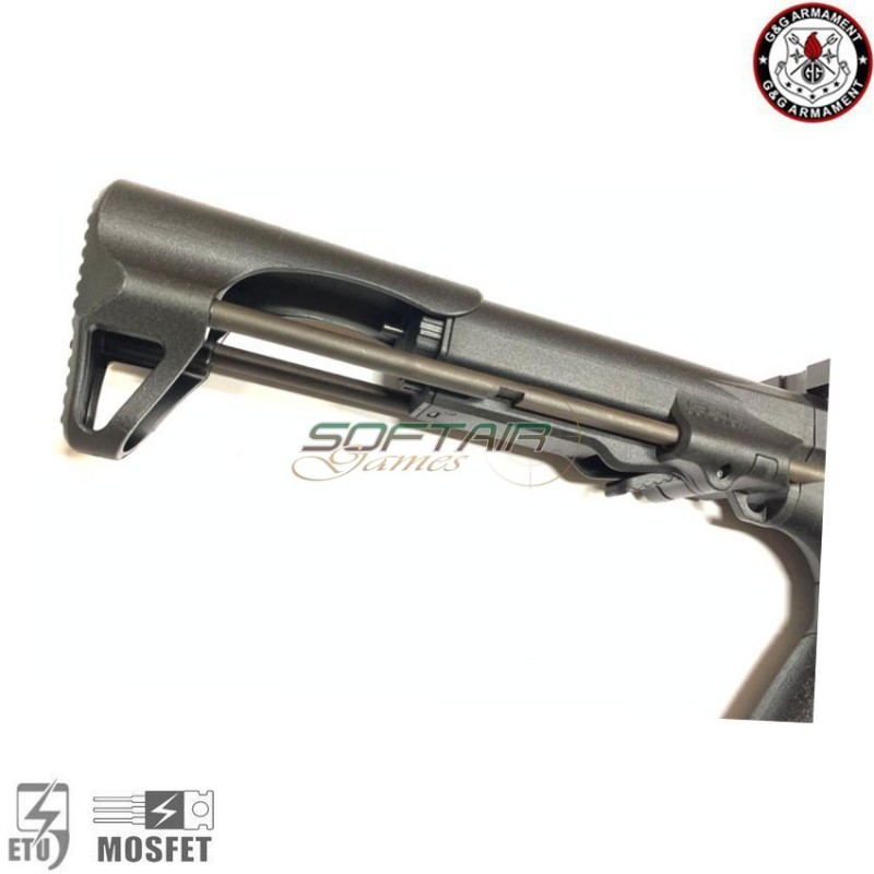 Electric rifle aeg sg16 raider l 2.0e 9mm black g&g (gg-sg16-rdl-9mm-bk)