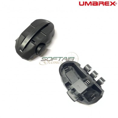 Black Compact Rear Cap For Arx160 Umarex (um-arx160-10-bk)