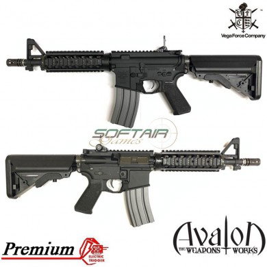 Fucile elettrico avalon premium m4 ris cqb-r black vfc (av1i-m4rissbk01)