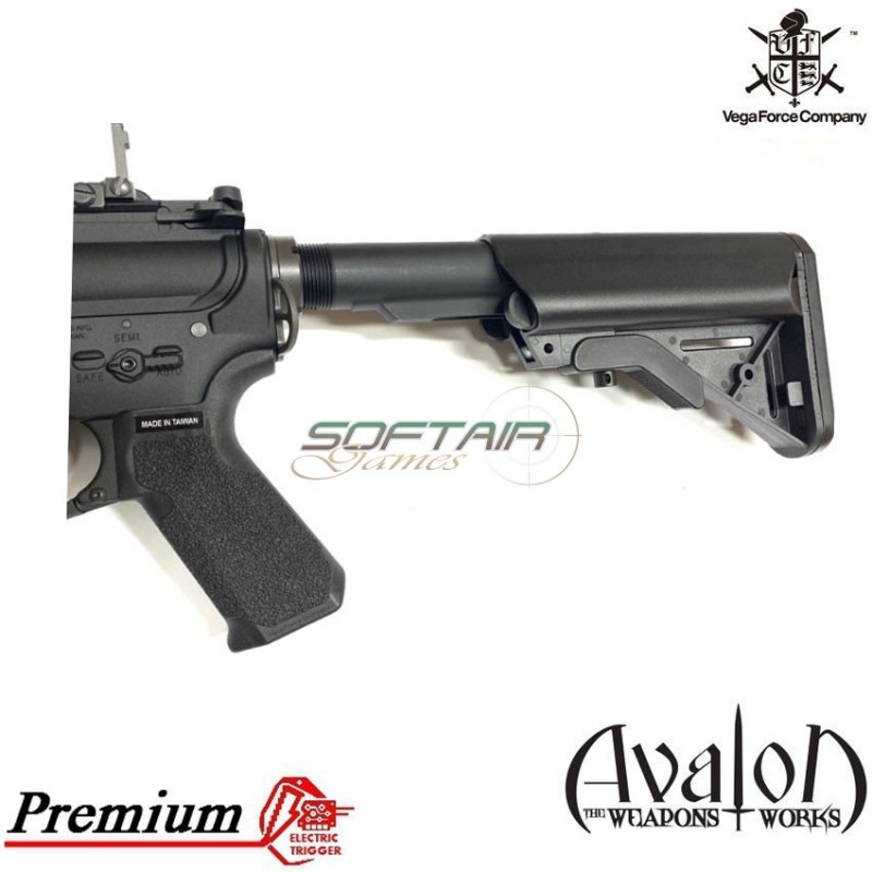 Electric rifle avalon premium m4 ris cqb-r black vfc (av1i-m4rissbk01)