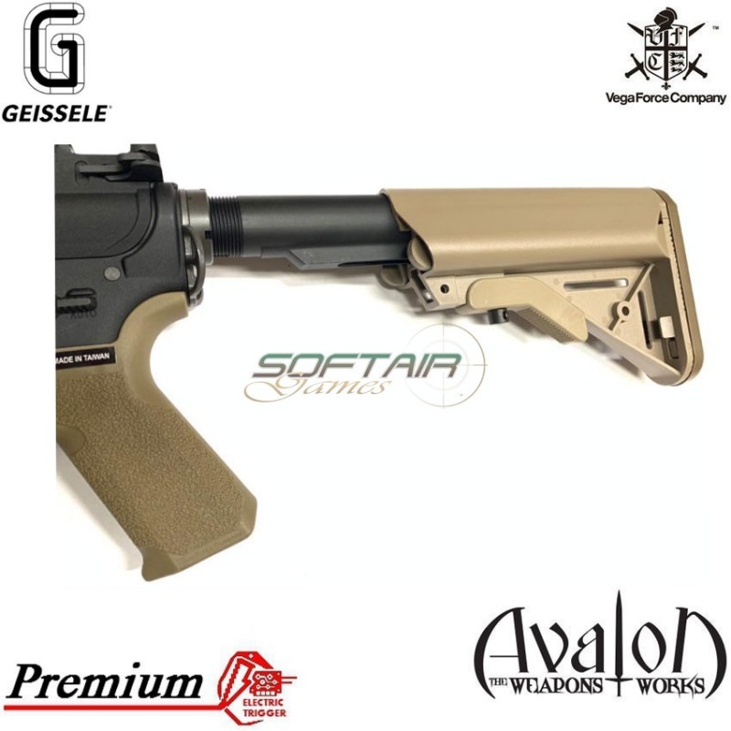 Electric rifle avalon premium cag geissele two tone & bronze rail vfc (av1i-cagtn01)