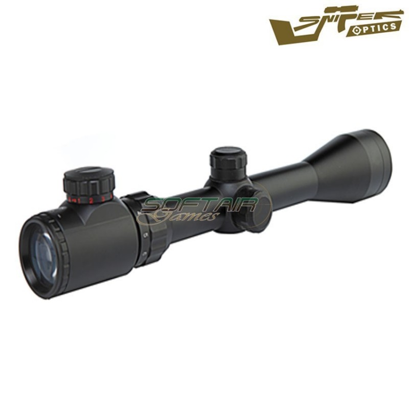Ottica reticolo illuminato 3-9x40eg black sniper optics® (so-3-9x40eg)