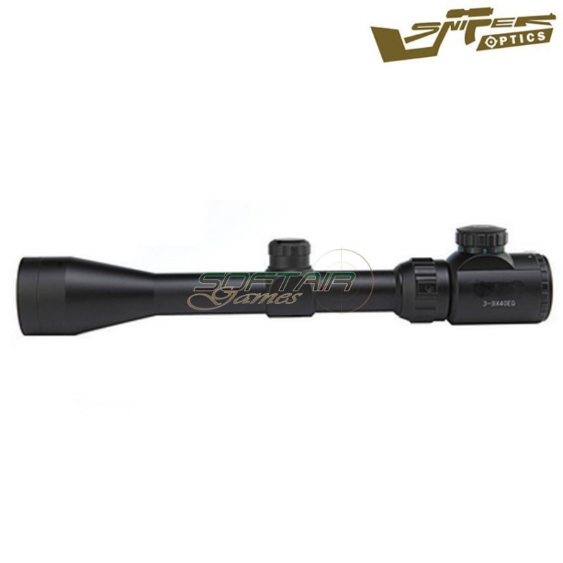 Scope illuminated reticle 3-9x40eg black sniper optics® (so-3-9x40eg)