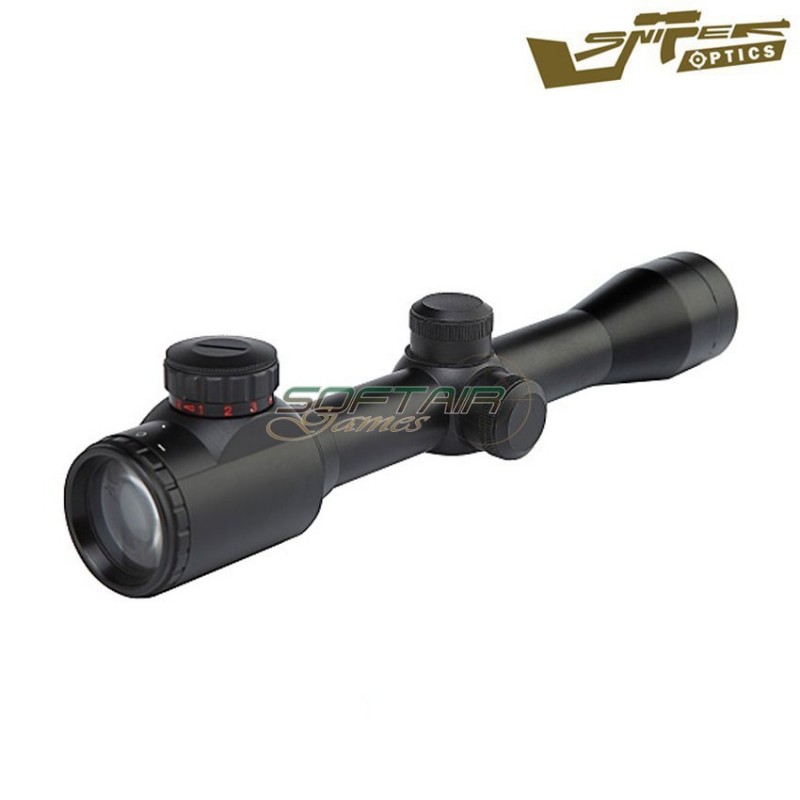Scope illuminated reticle 4x32eg black sniper optics® (so-4x32eg)