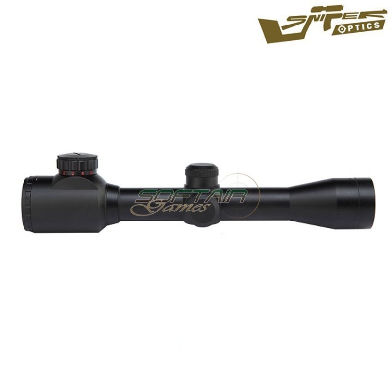 Scope illuminated reticle 4x32eg black sniper optics® (so-4x32eg)