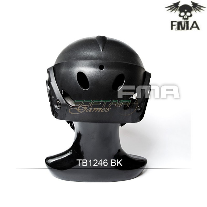 Elmetto special force recon tactical black fma (fma-tb1246-bk)