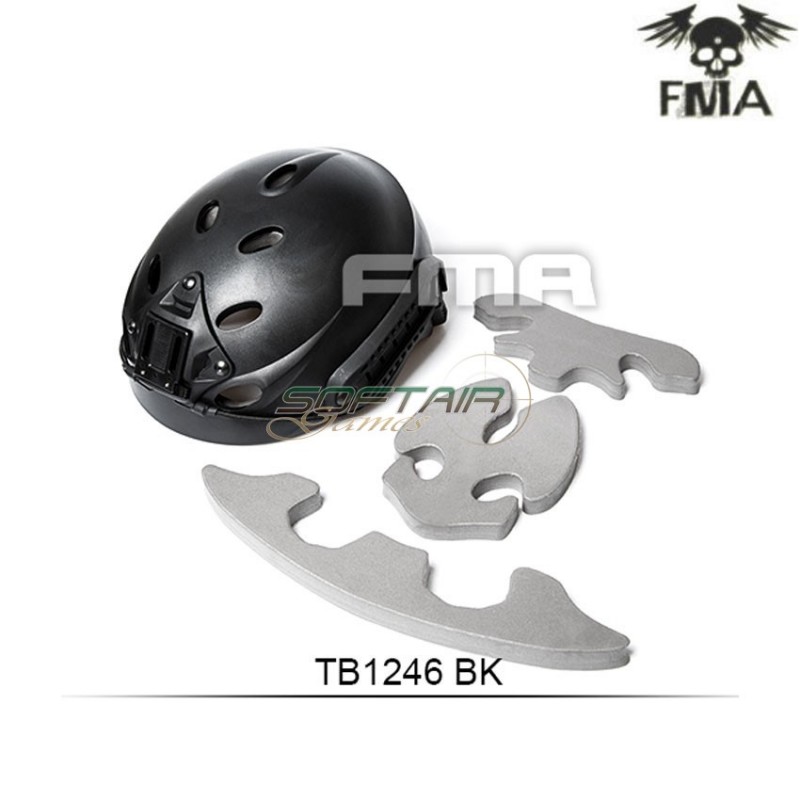 Helmet special force recon tactical black fma (fma-tb1246-bk)