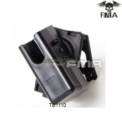 Ghost straight 360 type black pistol magazine pouch fma (fma-tb1110-bk)