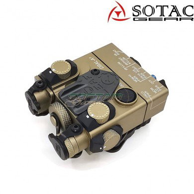 Dbal-a2 peq laser/torcia/ir point dark earth sotac gear (sg-jgq-3-de-red)