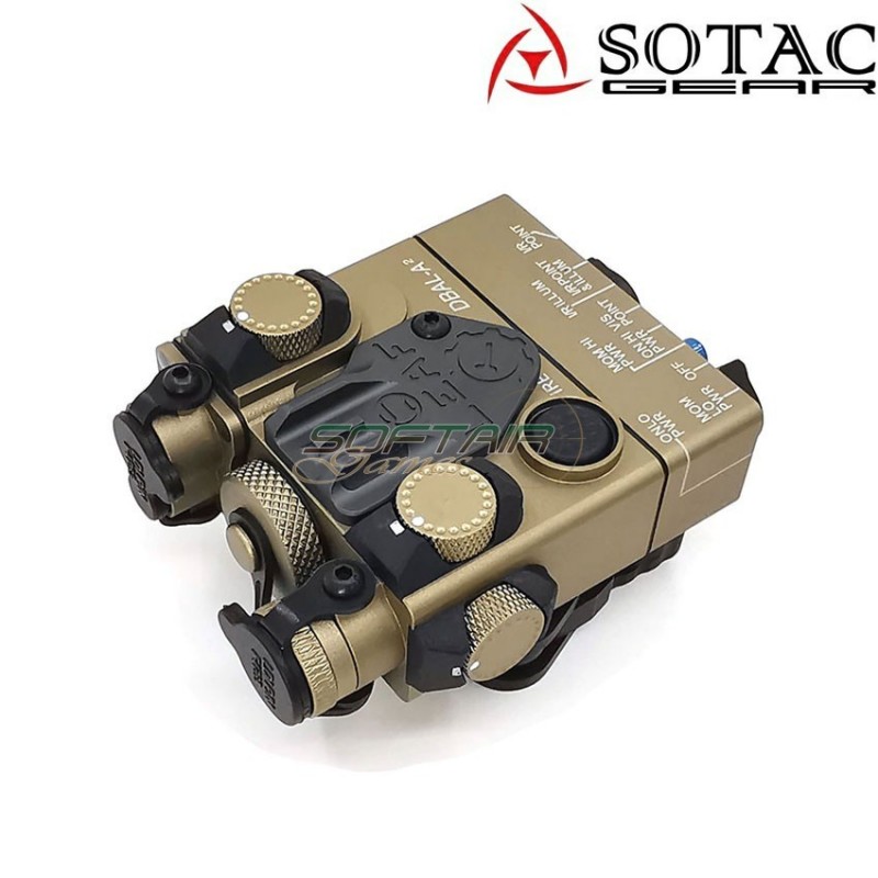 Dbal-a2 peq laser/flashlight/ir point dark earth sotac gear (sg-jgq-3-de-red)