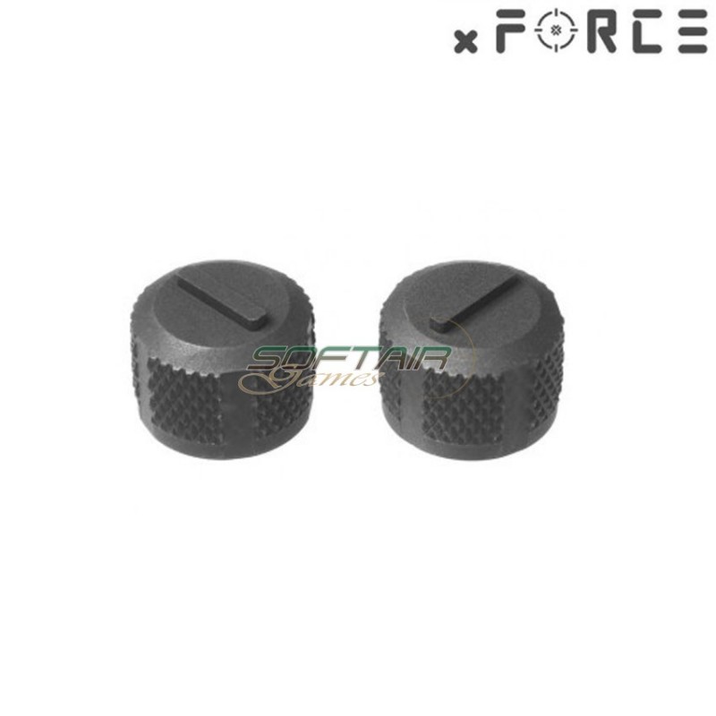 Set 2 screw cover black for xtps/t1/t2 dot sight xforce (xf-xa004blk)