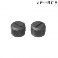Set 2 screw cover black per xtps/t1/t2 dot sight xforce (xf-xa004blk)