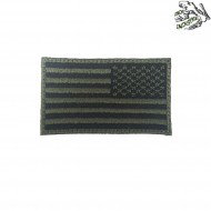 Patch ricamata bandiera usa olive reverse frog industries® (fi-emb-11-002-od-rev)