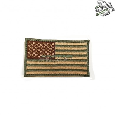 Patch ricamata bandiera usa multicam frog industries® (fi-emb-11-002-mc)