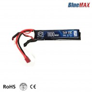 Lipo battery deans connector 7.4v X 1100mah 20c cqb type bluemax-power® (bmp-7.4x1100-ds-cqb)