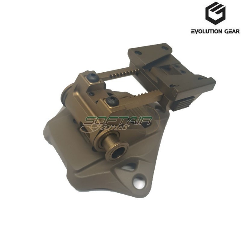 Mount elmetto l4g19 con shroud set dark earth evolution gear® (evg-204-de)