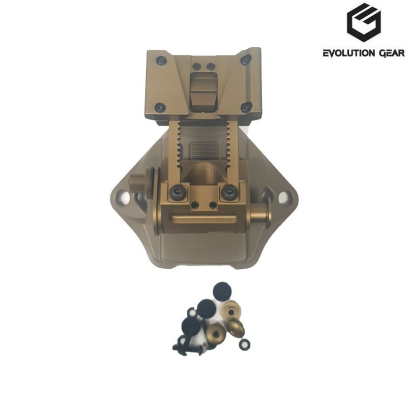 Mount elmetto l4g19 con shroud set dark earth evolution gear® (evg-204-de)
