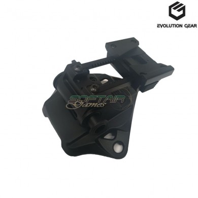 Helmet mount l4g19 with shroud set black evolution gear® (evg-204-bk)