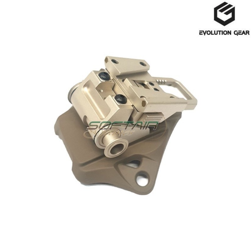 Mount elmetto l4g19 con shroud set silver evolution gear® (evg-204-sl)