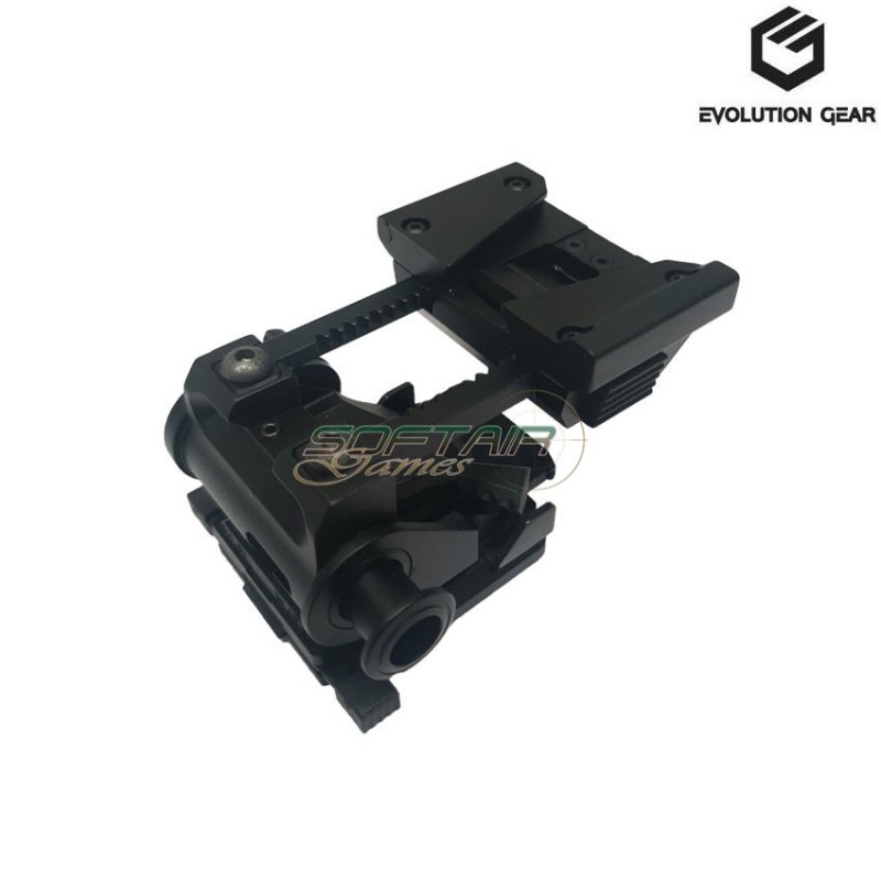 Helmet mount  l4g24 with skeleton shroud set black evolution gear® (evg-202-bk)