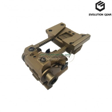 Helmet mount  l4g24 with skeleton shroud set dark earth evolution gear® (evg-202-de)
