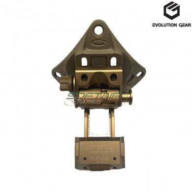 Mount elmetto l4g19 con shroud set dark earth evolution gear® (evg-204-de)