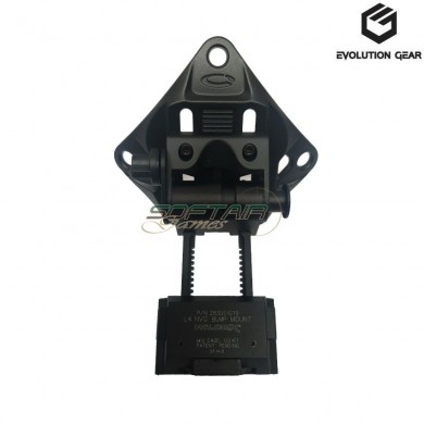 Mount elmetto l4g19 con shroud set black evolution gear® (evg-204-bk)