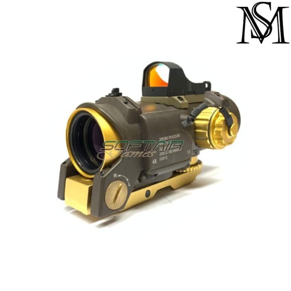 Ottica elcan specter dr 1x/4x c/docter red dot milsim series