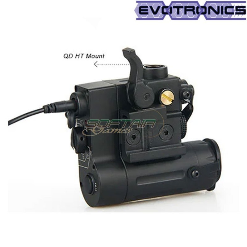 Dbal-d2 laser green w/ir point black evotronics (evo-15-0074-bk)
