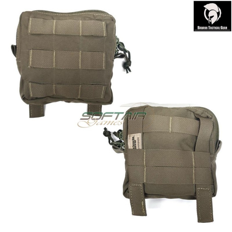 Flat utility pouch ranger green® badass tactical gear (btg-105-mu-f-02-rg)
