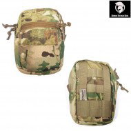 Vertical double zip utility pouch multicam® badass tactical gear (btg-105-dzu-v-0-mc)