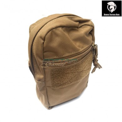 Vertical double zip utility pouch coyote brown® badass tactical gear (btg-105-dzu-v-01-cb)