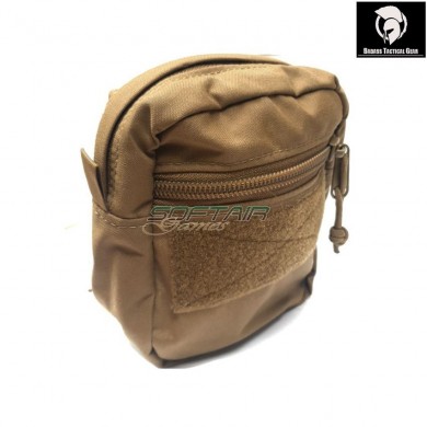 Medium double zip utility pouch coyote brown® badass tactical gear (btg-105-dzu-m-01-cb)